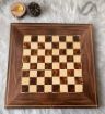 تصویر  تخته نرد  شطرنج چوب روس طرح گردو