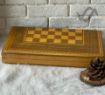 تصویر  تخته نرد شطرنج چوب گردو طرح کلاسیک